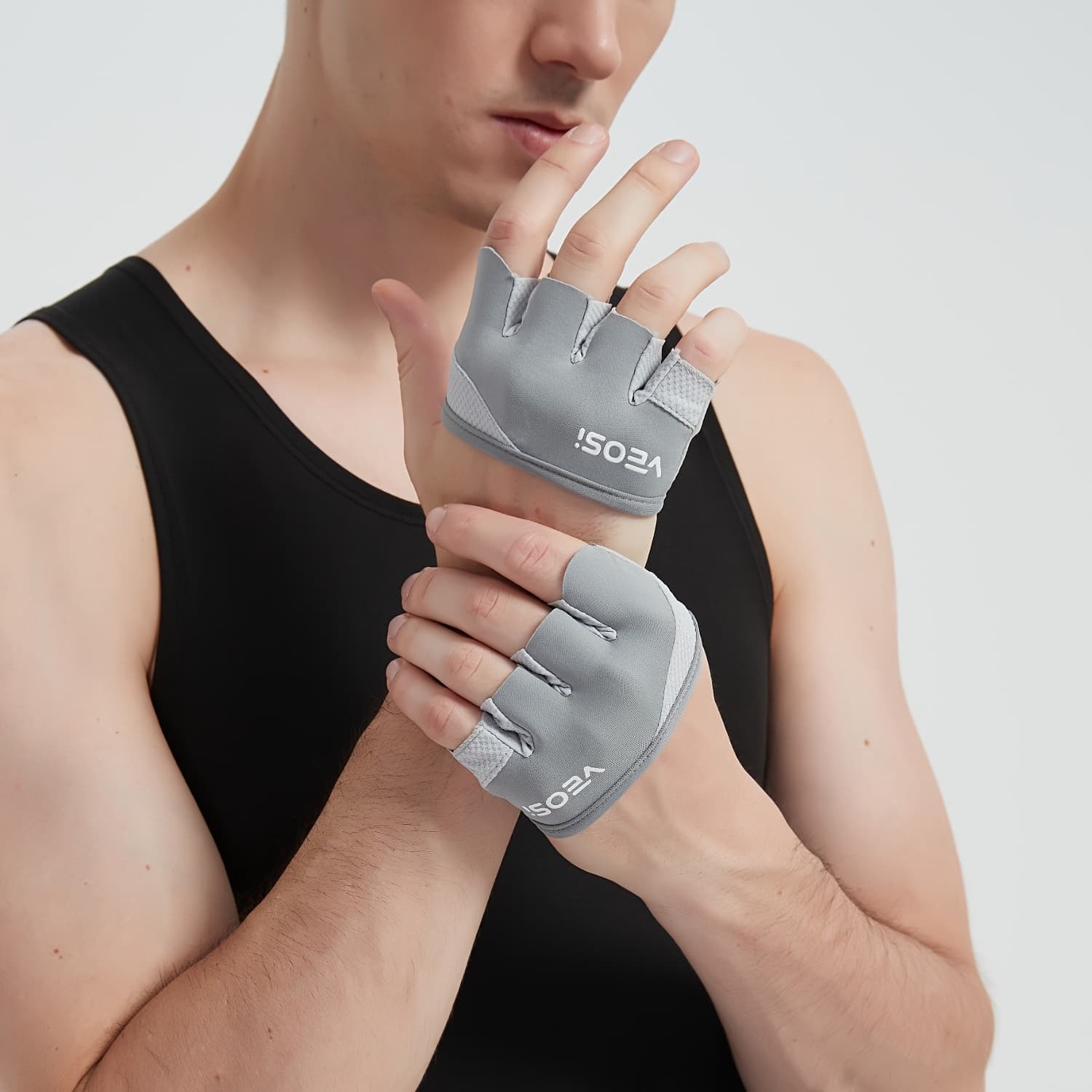 Lekkie Rękawice Treningowe z Czterema Palcami do Ćwiczeń Siłowych, Fitnessu, Yogi