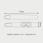 Wymiary opaski: 71 cm x 8 cm